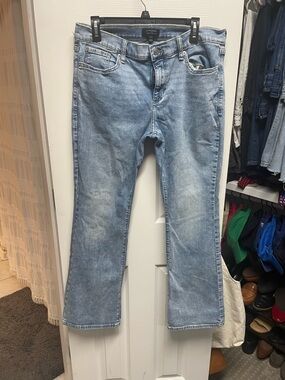 Banana Republic Light Blue Boot-Cut Mid-Rise Jeans